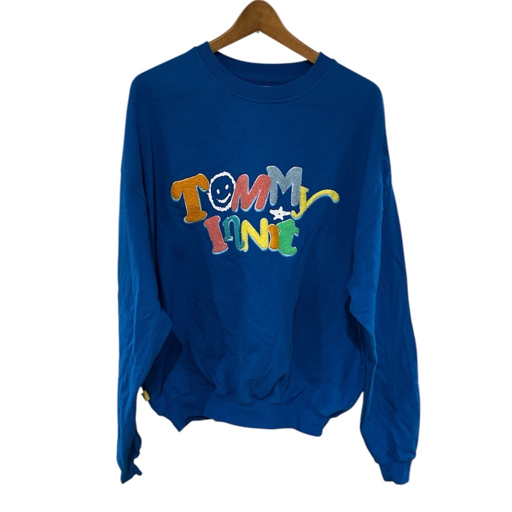 TommyInnit Limited Edition Crewneck Sweatshirt Blue Size Large